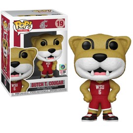POP College Mascots - Butch T Cougar Funko Pop! Vinyl Figure (Bundled with Compatible Pop Box Protector Case), 3.75 inches