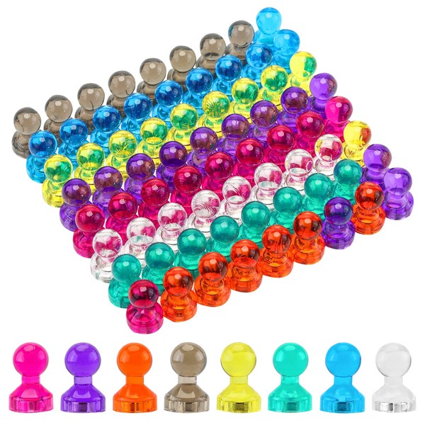 72PCS Small Fridge Magnets for Whiteboard, Magnets Strong Magnetic Push