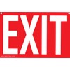 COSCO Glow-In-The-Dark Safety Sign, Exit, 12 X 8, Red