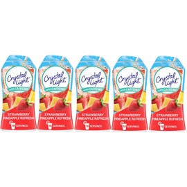 Crystal Light Liquid Water Enhancer Variety 5 Pack 1.62 fl oz bottles (Strawberry PineApple Refresh)