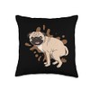 Best Pug Poop Ever funny Poop ugly Design Throw Pillow