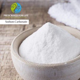 Prescribed For Life Sodium Carbonate Powder, Natural Grade 100 Anhydrous Powder, Soda Ash, Washing Soda for Laundry (1kg / 2.2lb)
