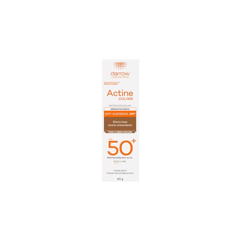Darrow Actine, Protector Solar Tono Obscuro, 40gr