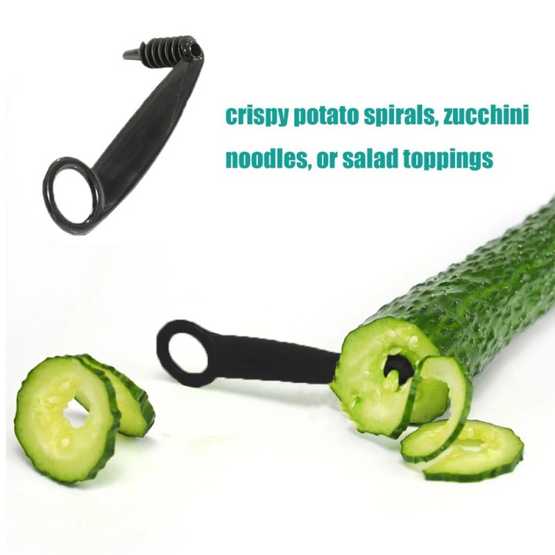 Kitchen Spiral and V-Shaped Tools, Spiral Slicer Blade Hand Slicer