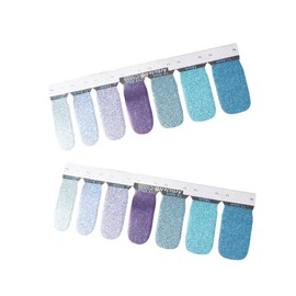 Beavorty 3sheets Shiny Nail Art Stickers Easy Application Glitter Decals for DIY Manicure Decoration for Women Salon and Festive Occasions -c