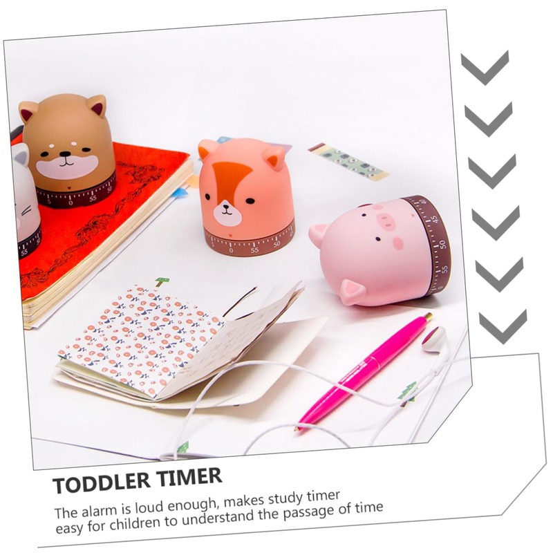 ABOOFAN 2pcs Timer Mechanical Countdown Timer with Loud Alarm for