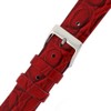 Tech Swiss Ladies Watch Band Crocodile Grain Red Glossy Built-In