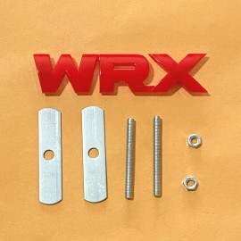 Unbranded Glossy WRX Front Grill Badge Emblems Car Logo 4 COLORS  - Red