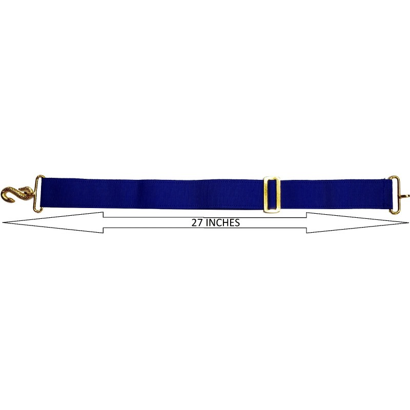 APRON BELT EXTENDER EXTENSION FOR MASONIC APRONS BLUE/GOLD **USA SELLER**
