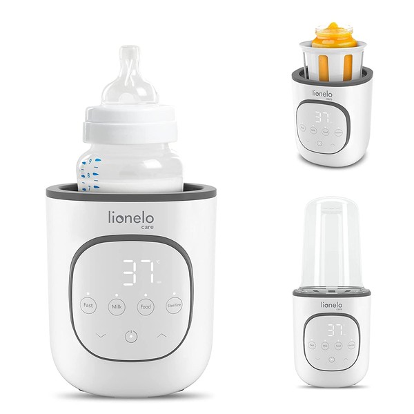 LIONELO Thermup 2.0 Bottle Warmer, 5-in-1 Warming of Liquids and Baby Food, Sterilisation, Defrosting, BPA-Free Bottle Warmer, Protection Against Overheating
