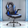 HOMEFLA Computer Gaming Desk Chair Ergonomic Lumbar Support with Flip-up