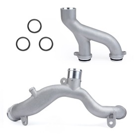 MITZONE Upgraded Coolant Pipe Water Outlet compatible with 2010-2020 Land Rover Range Rover （Sport） LR4 Discovery Range Rover Velar Jaguar XJ XF XE F-Type F-Pace 3.0L 5.0L Supercharged