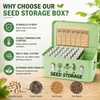 FOCHIER F Large Metal Seed Storage Organizer Box with Lid,