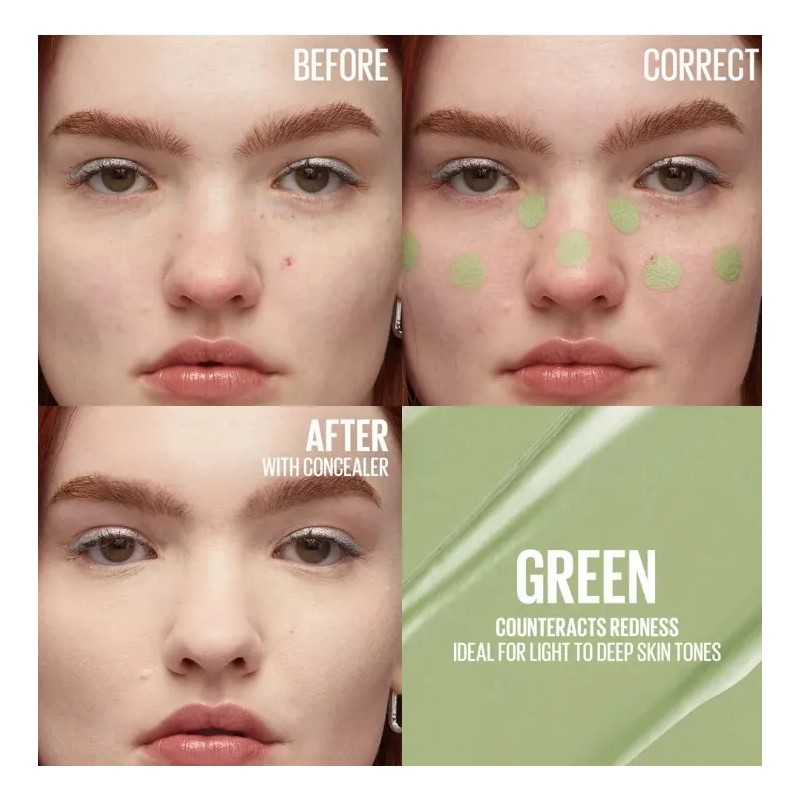 2pack Corrector Maybelline Instant Age Rewind Concealer 151 Green Y