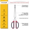 HINMAY Stainless Steel Scissor Tongs 10-Inch and 12-Inch Set, Set