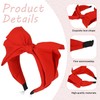 Red Fashionable Women's Bowknot Headband,Exquisite Knotted Bow Headbands for Women