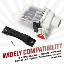 Electrolux 137221600 Washer Drain Pump Kit by Seentech - Compatible for KENMORE Frigidaire Washer - Replace 137108100 AP5684706 134051200 134740500 134740800 137108100 137151800