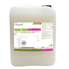 HAND CREAM ALMENDRAS 5 Lts Jabón Líquido de Manos con Aceite Esencial de Almendras Biodegradable con Finos Agentes Humectantes Tensoactivos Emulsionantes Jabón para Manos y Cuerpo