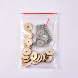 MILISTEN 20 Set 30MM Doll Joint Cotter Pin Joints and Fibreboard Discs Wooden Dolls Accessories for Soft Toys Teddy Crafts