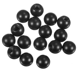 Bremorou 35 Pcs M4 Thread Cap Black Screw Caps Nuts Knob Lamp Shade Screw Cap Lamp Knob Plain Carbon Steel Decoration Light Fixture Screws Decorative Caps for Furniture Lighting