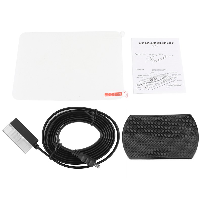 5.5in Car Projector Headup Display Set OBD2 HUD Windscreen Driving