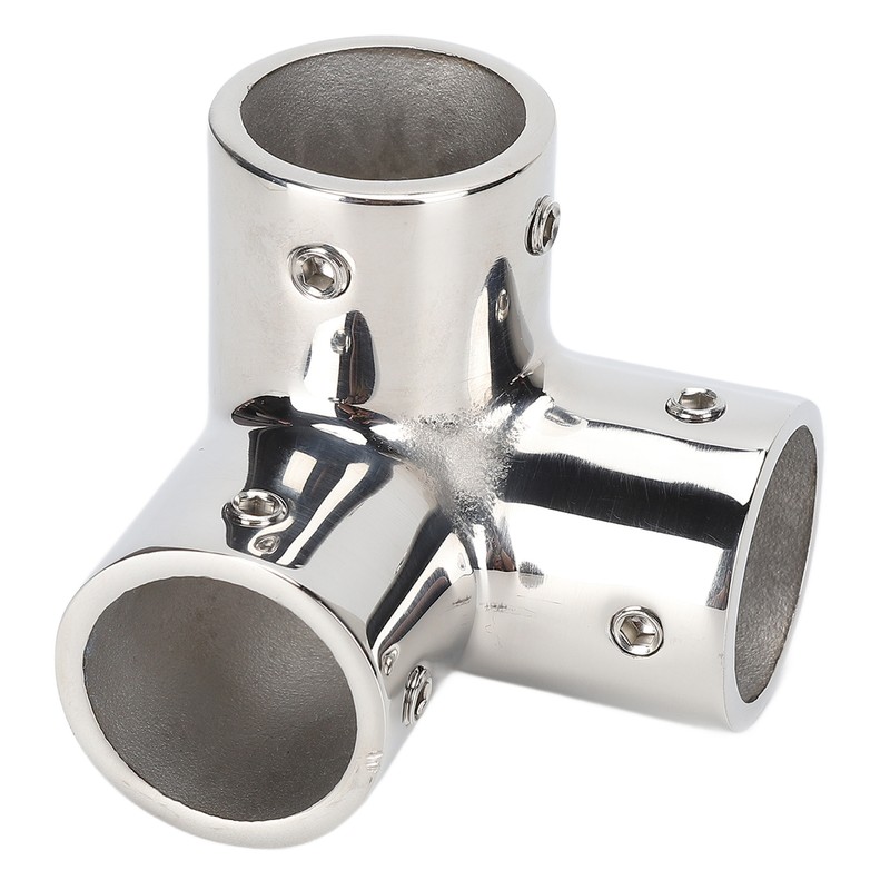 3 Way Corner Tee Joint 316 Stainless Steel Mirror Polished