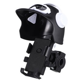 POPETPOP Motorcycle Phone Mount with Shield Bike Phone Holder for Handlebar Easy Installation Compatible with Smartphones