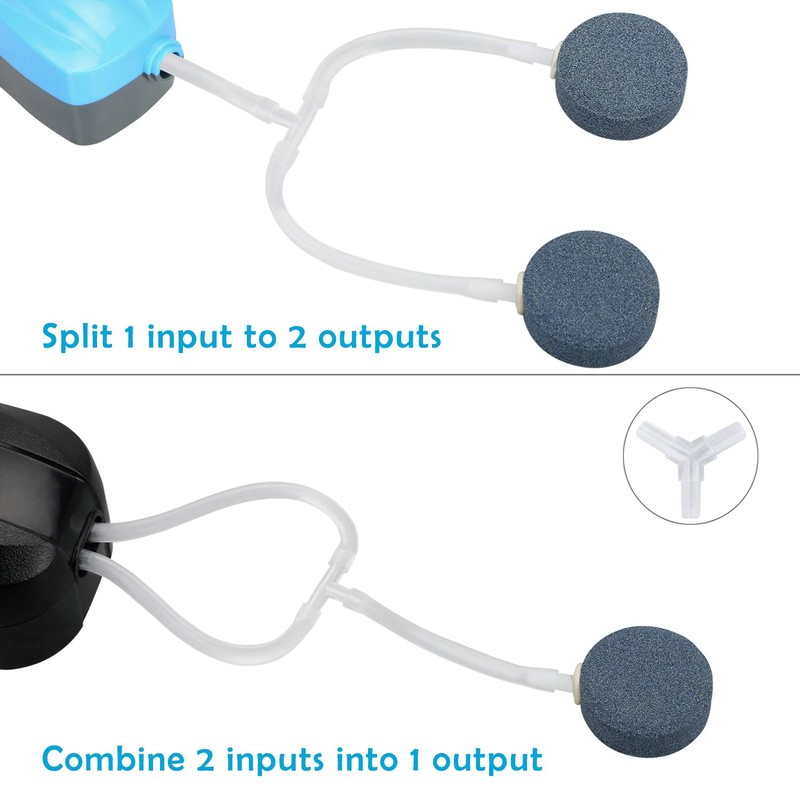 Pawfly Aquarium Airline Tubing Connectors Plastic Inline Valve, Fish Tank