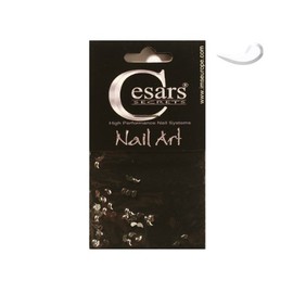 Cesars Nail Art Curve Tear Drops Silber
