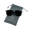 ShadyVEU 6 Pack Extremely Super Dark Classic 80's Shades Migraine