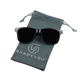 ShadyVEU 6 Pack Extremely Super Dark Classic 80's Shades Migraine Sensitive Eyes Round Sunglasses
