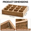 KIRIGEN Wood Tea Organizer 12 Compartments Tea Bag Holder Wooden