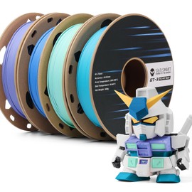 SainSmart GT-3 High Speed Matte PLA Filament Bundle, 3D Printer Filament Bundle Multicolor, 1.75mm 500g X 4 Spools, 4.4lbs (2kg) in Total High Flowability Cool Color - Blue, Green, Violet, Indigo