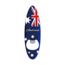 I Love Aus Aussie Flag Surfboard Magnet Bottle Opener
