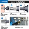 Eoppen 1000Pcs SAE & Metric Rivet Nuts Assortment Kit 6-32,