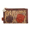 Anekke Ladies Purse 14 cm Brown Suede Pouch, brown