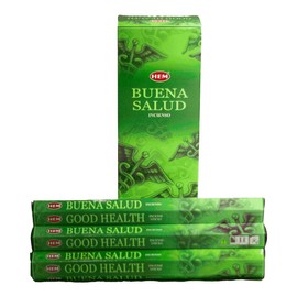 Hem Good Health Incense Sticks (120 Sticks, 6 Boxes Inside) - 9 Inches Long, 20g per Box - Perfect for Meditation, Help You to Relax, De-Stress, and Improve Your Overall Well-Being.