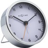 NeXtime alarm clock, "COMPANY ALARM" very silent, white / metallic,
