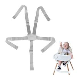 High Chair Strap, 5 Point Safety Belt, Child Safety Belt, Replacement Safety Belts, Universal Child Restraint System, Baby Safety Belt, for High Chair/Pram/Pushchair