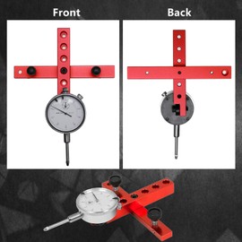 dcvbny A-Li-ne It Ba-sic Kit Machinery Alignment System with Dial Indicator,Aluminum Precision Dial Indicator Quick Adjustment Setup Table Saw Gauge for Table Saw Aligning and Calibrating
