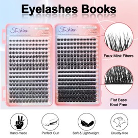 Cluster Eyelash Extension Kit, Extra Large Capacity Set, DIY Individual Lash Extension at Home…