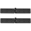 2 PCS Heavy Duty Black Metal Folding Door Hinges