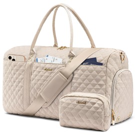 LOVEVOOK Travel Duffle Bag,Carry on Overnight Bag with Shoe Compartment,Weekender Bags for Women with Toiletry Bag,Gym Duffel Bag with Wet Pocket,Hospital Bags for Labor and Delivery