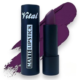 Vital Horizon Matte Lipstick – 27 Rich Shades – Long-Lasting, Waterproof, Non-Drying Formula (Black Berry)