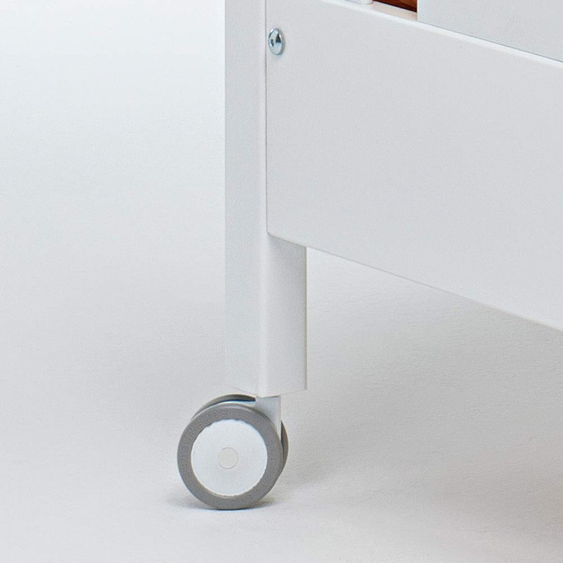 Foppapedretti Foppapedretti 4 Rubber Coated Nylon Wheels Replacement for Cots