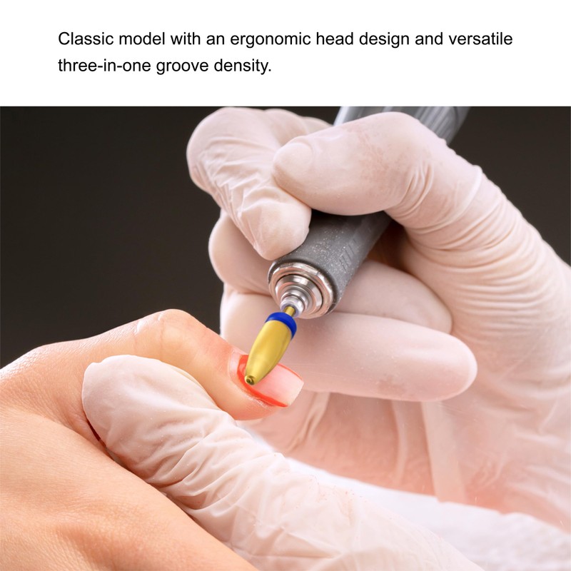 MIRACLE 3/32" Nail Drill Bits Flame shape for Drill Machines