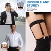 ZYETGH Pack of 4 Men's Shirt Holders, Elastic Shirt Holder,