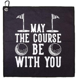 HFCOONY Golf Towel,Funny Golf Gifts For Men Husband Boyfriend Dad Golfers/Golf Fan,Novelty Golf Towels for Golf Bags With Clip,Birthday, Golf Accessories.Personalised Golf Ball Towel (Golf#2)