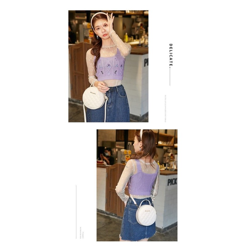 [Bwill] [ビーウィル] Shoulder Bag, Pouch, Handbag, Small, Women's, Girls, Round,