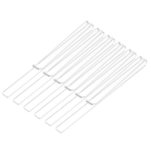 QUARKZMAN Pack of 6 Sheet Music Book Clips Clear Acrylic
